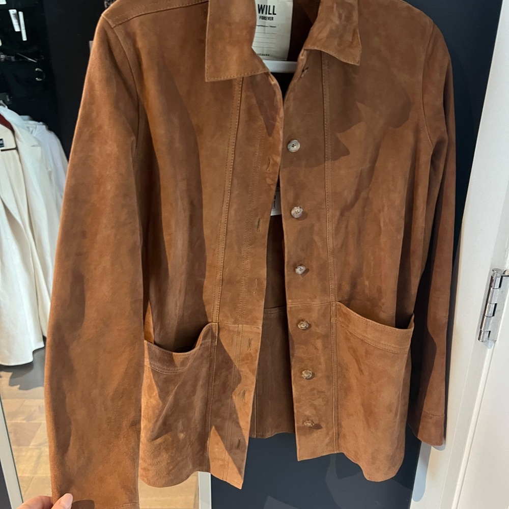 NWT Sezane Wills Suede Jacket - xxs